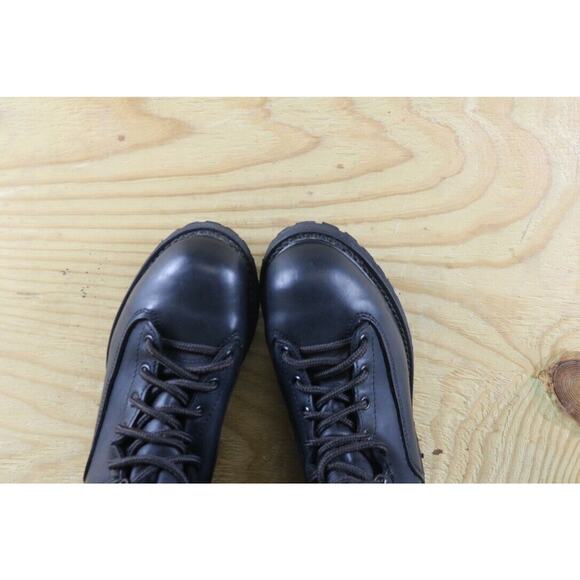 Matterhorn Boots Womens 7M Black Leather Combat Thinsulate Vibram Vintage USA - Picture 12 of 12